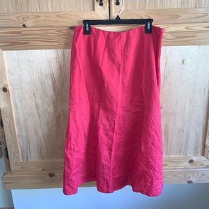 Kim Rogers Signature linen modest Aline skirt size 12